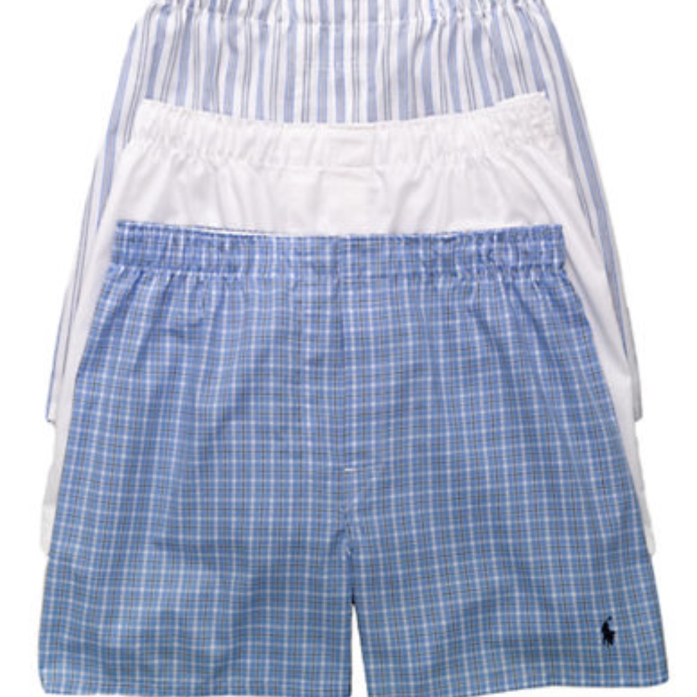 Polo Ralph Lauren 3 Woven Classic Fit Boxers Large